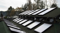 Image of SolaQuad Unit Skylights installed on the roof of a building