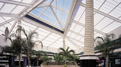 Image of Quadwall Custom Translucent Skylights viewed from inside a building